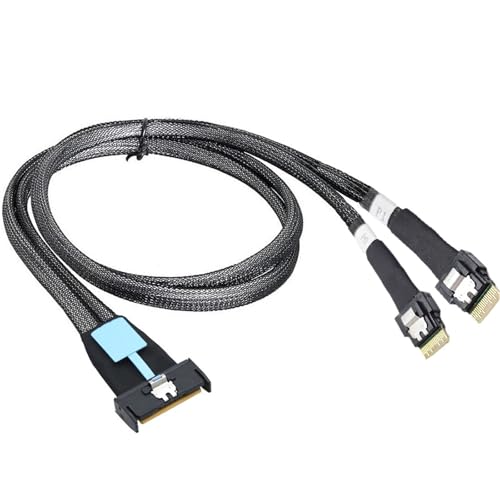 KHZen Server Erweiterungsdatenkabel 8i Zu Double SFF8654 4i Schnittstellenverbindungskabel 50 Cm 19.7in Fast Transfer Enterprises Serverzubehör von KHZen