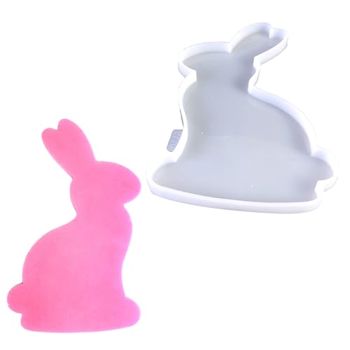 Kaninchenform Tierische Silikonform Handgemachte Auto Montiertes Seifenharz Langlebige Exploy Gussform Home Decor Silicone Harzformen von KHZen