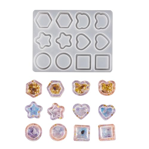 Kinderfreundliche Star Und Herzförmige Sandkunstform Runden Hexagon Stabil Silikonform Tragbar Zum Backen Und Handwerk Kinderfreundliche Star Und Herzförmige Sandkunstform Runden Hexagon Stabil Silikonform Tragbar Zum Backen Und Handwerk von KHZen