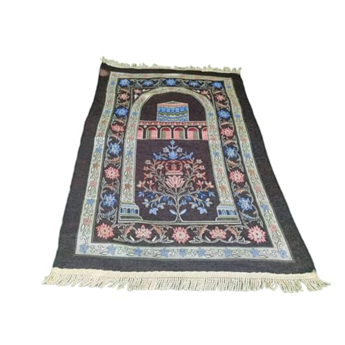 Muslime Gebetsmatten Teppiche Mit Quasten Reisen Tragbares Blumenmuster Islamischer Teppich Kirche Home Decors 70x110 cm von KHZen