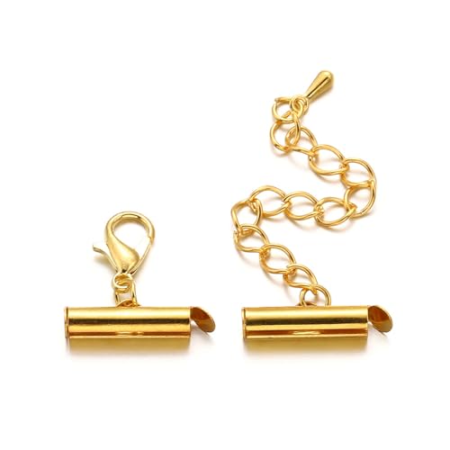 Packung Von 10 Crimp End Caps Slider Schließschnallen Legierungsmaterial Die Ketten Ausstrecken Die Für Armbandschmuck Geeignet Sind Schmuckbefund Erstellen von KHZen