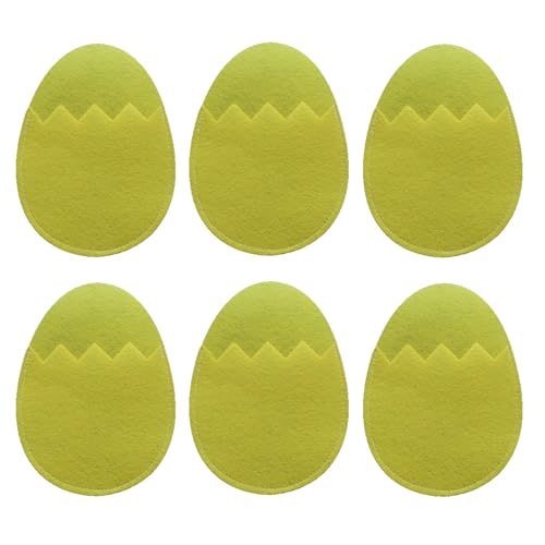 Packung Von 6 Ostereier Form Form Castlery Säcke Handgefertigte Stoff Utensilien Plattenhüter Für Familien Und Restaurantgebrauch von KHZen
