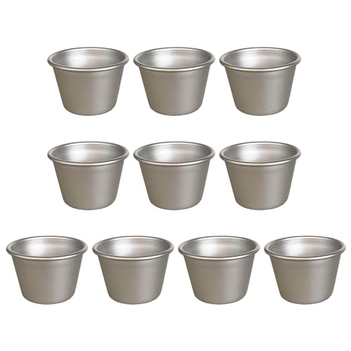 Set Von 10 Tassen Mit Nicht Stick Tassen Bequeme Aluminums Eiertorte Tasse Ofen Safe Cupcakes Formen Metall Darioles Formen Set Von 10 Tassen Mit Nicht Stick Tassen Bequeme Aluminums Eiertorte Tasse Ofen Safe Cupcakes Formen Metall Darioles Formen von KHZen