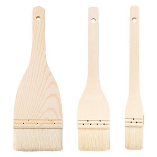 Set Von 3 Mehrzweck Holzgriff Gebäckbürsten Bürsten Weiche Faserborsten Zum Backen Von Brotkuchen Und Grill Freien Set Von 3 Mehrzweck Holzgriff Gebäckbürsten Bürsten Weiche Faserborsten Zum Backen Von Brotkuchen Und Grill Freien von KHZen