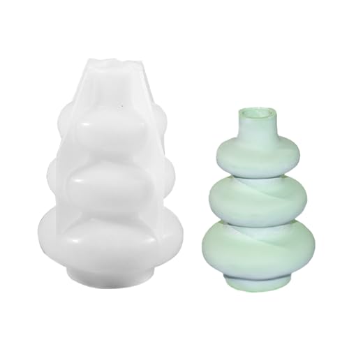 Silikonbetonform Schimmelprotokollform Runde Formharz Tonform Blütenvase Formen Zum Herstellen Von Vase Blütenknopf von KHZen