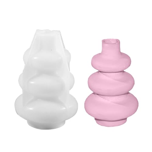Silikonbetonform Schimmelprotokollform Runde Formharz Tonform Blütenvase Formen Zum Herstellen Von Vase Blütenknopf von KHZen