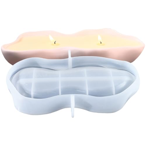 Silikonharz Tablett Formen Unregelmäßige Form Crafting Formen Harzplattenformen Schmuckschale Formen Kerzenständer Formen von KHZen
