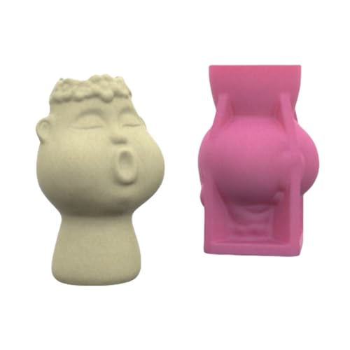 Sukkulente Vase Formen Blütenknopf Form Kinder Gesichtsform Pflanzentöpfe Schimmelpenstspeicherhalter Formen Geeignet Die Zum Handwerk Geeignet Sind von KHZen
