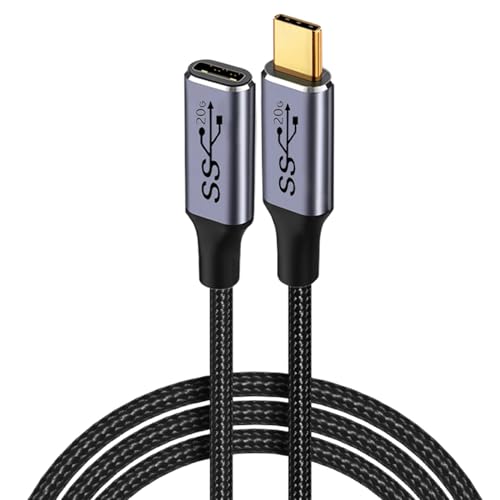 USB C Verlängerungskabel Weiblich Zu Männlich Typec USB3.2 Gen2 100W Schnelle Lade Extender Kabel Für Laptops Tabletten USB C Verlängerungskabel von KHZen