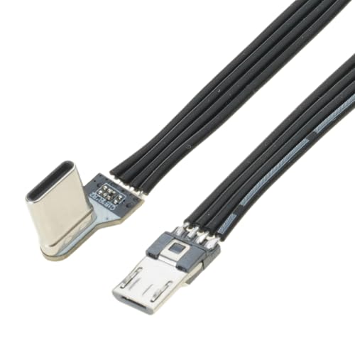 USB C Zu USB 5Pin Kabelwinkeladapter Zum Lade Und Datenkabel Silikon Flachdraht Für Telefone Tabletten Kameras Rechtswinkel Datenkabel USB C Zu USB 5Pin Kabelwinkeladapter Zum Lade Und Datenkabel Silikon Flachdraht Für Telefone Tabletten Kameras Rechtswinkel Datenkabel von KHZen