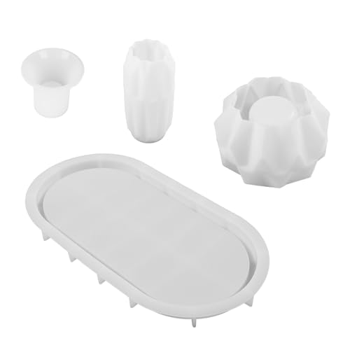 Vielseitige Heimdekorationsset Formen Vase Kerzenhalter Und Lagerglas Formen Epoxidharz Kerzenbasis Machen Modls von KHZen