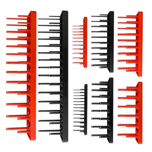 Vollständiger Socket Speicher Tablett Set 8Unit Metric Holders Sockel Organisatoren Für 1/4 "3/8" 1/2 "Socket Tool Tably von KHZen