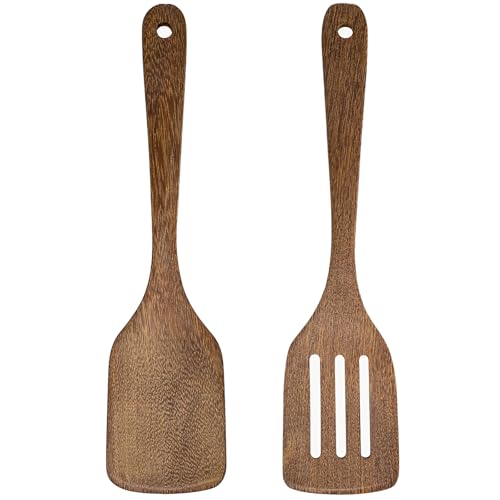 2er Set Pfannenwender Holz, Geschlitzt, Küchenhelfer Mit Langem Griff, Spülmaschinenfest Zum Kochen 2er Set Pfannenwender Holz, Geschlitzt, Küchenhelfer Mit Langem Griff, Spülmaschinenfest Zum Kochen von KHstylehoo
