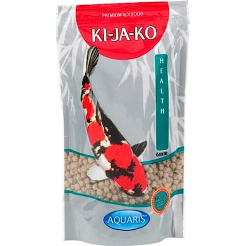 KI-JA-KO Health Koi Fischfutter 1 kg / 6 mm - fŸr Eine Gute Verdauung bei Koi Fische Mit Actigen zur UnterstŸtzung des Immunsystems und FORPLUS (Omega-3-reiche Algen) von KI-JA-KO