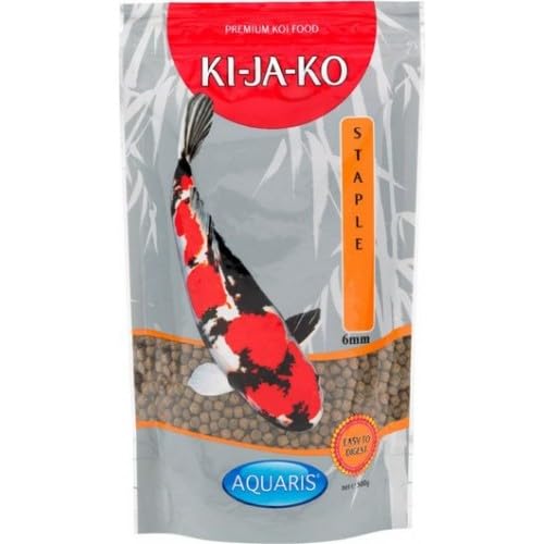 KI-JA-KO Staple Koi-Futter 3 kg / 6 mm Schwimmende Pellets, Ganzjahresnahrung mit Vitaminen & Mineralien für optimale Gesundheit von KI-JA-KO