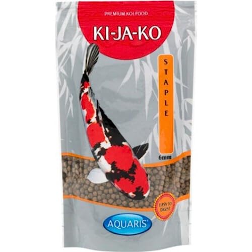 KI-JA-KO Staple Premium Koi-Futter, 10 kg - 6mm Schwimmende Pellets für Ganzjährige Ernährung, Energieeffizient & Wasserstabil von KI-JA-KO
