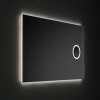 Kiamami Valentina - 120X70 Cm Rechteckiger Spiegel Mit Lupe Und Umkehrbarer Led-Hintergrundbeleuchtung von KIAMAMI VALENTINA