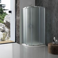 90×90 Cm Runddusche Aus Strukturiertem 6 Mm Einscheiben-Sicherheitsglas Giada von KIAMAMI VALENTINA