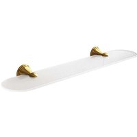 Kiamami Valentina - Wandablage Aus Glas Und Bronzefarbenem Edelstahl Rosa von KIAMAMI VALENTINA