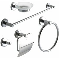 Kiamami Valentina - Badaccessoires Set, Verchromt Und 5-Teilig Necessary Kiamami Valentina - Badaccessoires Set, Verchromt Und 5-Teilig Necessary von KIAMAMI VALENTINA