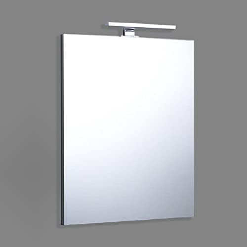 KIAMAMI VALENTINA Specchio Bagno 60x70 cm | Reversibile | Con Lampada Cromata a Led e Telaio ABS Grigio | Facile Installazione | Per Spazi Contenuti | Specchio per arredo bagno Design KIAMAMI VALENTINA Specchio Bagno 60x70 cm | Reversibile | Con Lampada Cromata a Led e Telaio ABS Grigio | Facile Installazione | Per Spazi Contenuti | Specchio per arredo bagno Design von KIAMAMI VALENTINA