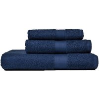 Blaues Frottierhandtuch-Set Badmöbel Gast + Gesicht + Handtuch Teddy von KIAMAMI VALENTINA