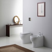Bodenstehendes Wc Und Bidet, Glänzend Weiss Soave von KIAMAMI VALENTINA
