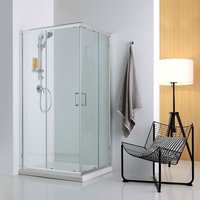 Elegante Duschkabine Mit Eckeinstig In 70X120 Cm Und Duschwanne Giada von KIAMAMI VALENTINA