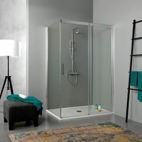 Kiamami Valentina - Duschkabine 70X130 Cm Mit Gleittür Aus Transparentem Einscheiben-Sicherheitsglas Dream von KIAMAMI VALENTINA