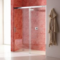Duschtür Für Nische 130 Cm Mit Festem Element Rechts Aus Transparentem Kristallglas Dream von KIAMAMI VALENTINA