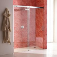 Duschtür Für Nische 130 Cm Mit Festem Element Links Aus Transparentem Kristallglas Dream von KIAMAMI VALENTINA