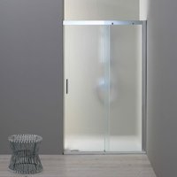 Duschtür Für Nische 140 Cm Mit Festem Element Rechts Aus Mattem Kristallglas Dream von KIAMAMI VALENTINA