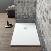 Kiamami Valentina - Mineralguss - Duschwanne 120Cm x 70Cm In Steinoptik Muse von KIAMAMI VALENTINA