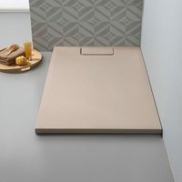 Kiamami Valentina - Duschwanne 70X90 Harz Steineffekt Beige Mart von KIAMAMI VALENTINA