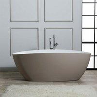 Kiamami Valentina - Freistehende Badewanne Aus Beigefarbenem Mineralguss Rachele von KIAMAMI VALENTINA