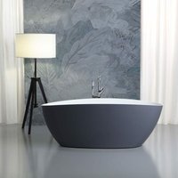 Kiamami Valentina - Freistehende Badewanne Modernes Design Grau Rachele von KIAMAMI VALENTINA