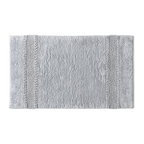 KIAMAMI VALENTINA Badteppich 50x80 grau rutschfest Bessera von KIAMAMI VALENTINA