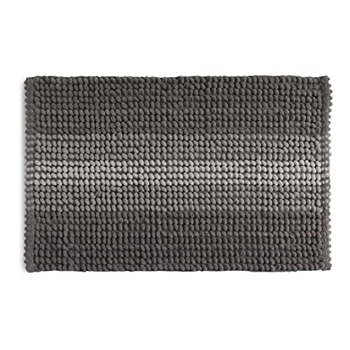KIAMAMI VALENTINA Benjamin 50x80 Taubengrau Anti-Rutsch-Badematte von KIAMAMI VALENTINA
