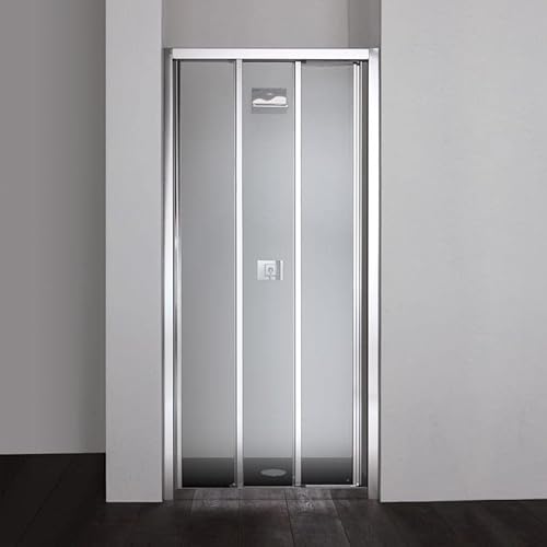 Nischentür 90 cm mit drei transparenten Türen | Star von KIAMAMI VALENTINA