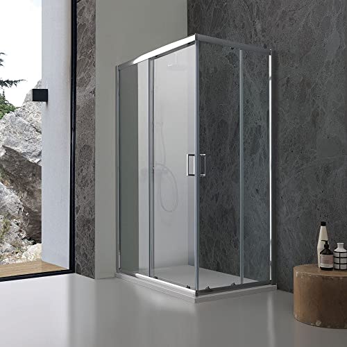 KIAMAMI VALENTINA Rechteckige Duschabtrennung 70x90 cm mit Klarglas und Aluminiumprofilen | Giada KIAMAMI VALENTINA Rechteckige Duschabtrennung 70x90 cm mit Klarglas und Aluminiumprofilen | Giada von KIAMAMI VALENTINA