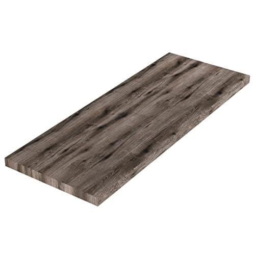 KIAMAMI VALENTINA Waschtischplatte 120 cm für das Badezimmer in Holzoptik Eiche dunkel von KIAMAMI VALENTINA