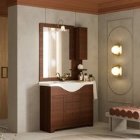 Badezimmermöbel Im Landhausstil 105 Cm Nussbaumholz-Effekt Toscana von KIAMAMI VALENTINA
