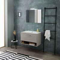 Kiamami Valentina - Hängeschrank 80Cm Eiche Grau Mit Waschbecken Darüber Lotto Kiamami Valentina - Hängeschrank 80Cm Eiche Grau Mit Waschbecken Darüber Lotto von KIAMAMI VALENTINA