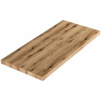 Holzregal Für Badezimmer Waschbecken 100Cm Eiche Natur von KIAMAMI VALENTINA