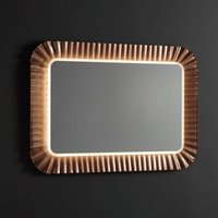 Led Spiegel Mit Rahmen Aus Gewelltem Glas Bronze 94X68 von KIAMAMI VALENTINA