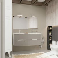 Möbelset Für Das Badezimmer Mit Doppelwaschbecken, 3-Teilig Magnolia von KIAMAMI VALENTINA