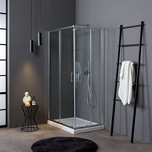 Kiamami Valentina Luna Duschkabine, Aluminium, gehärtetes Glas, durchsichtig, Media Kiamami Valentina Luna Duschkabine, Aluminium, gehärtetes Glas, durchsichtig, Media von KIAMAMI VALENTINA