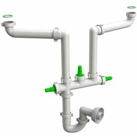Platzsparender Siphon Mit 2 Zuläufen Und 3 Hilfsanschlüssen Space 2 von KIAMAMI VALENTINA