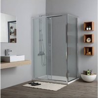 Schiebe-Nischen-Duschtüre + Transparente Tür 70X130 New Giada von KIAMAMI VALENTINA