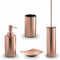 Kiamami Valentina - Set Aus 4 Teilen In Kupferfarbe Für Das Badezimmer Copper von KIAMAMI VALENTINA